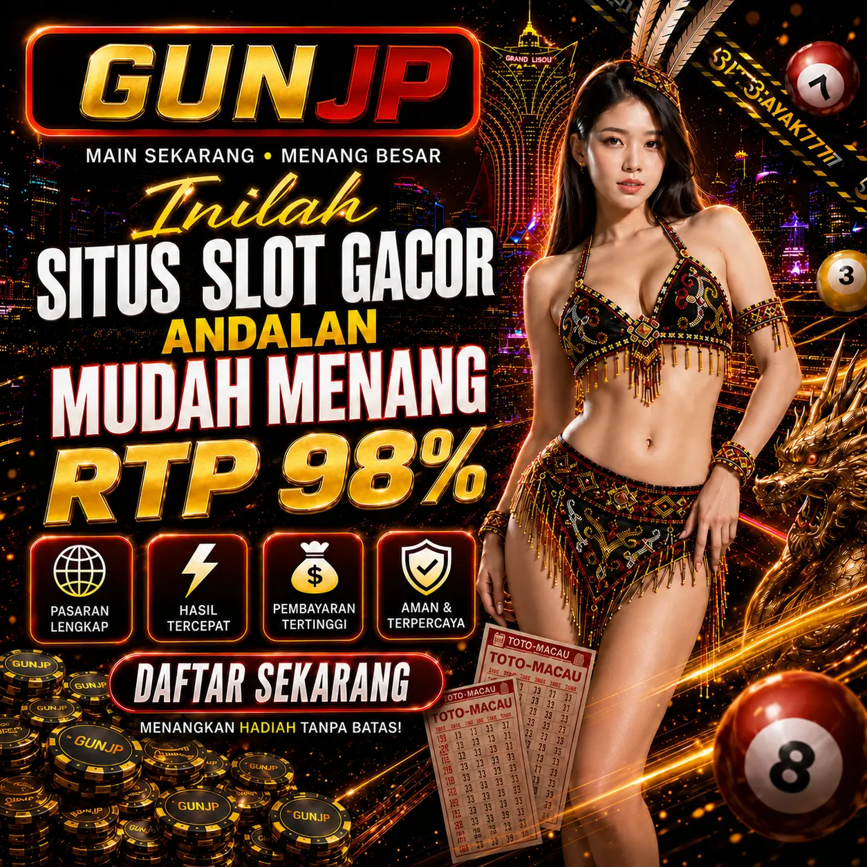GUNJP 龍 Arena Tempur Dengan 12 Senjata Dan Misi Bidik